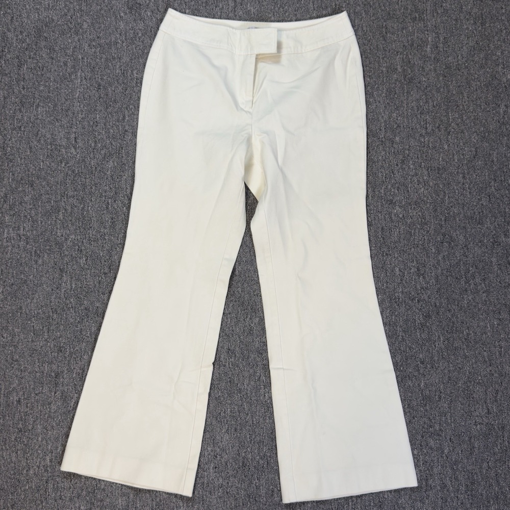 Chico's Wide Leg Cream Ivory Crop Pants Chico's Size 0‎ Short (29x26)